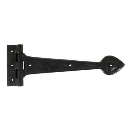 From The Anvil - Black Textured 12" Cast T Hinge (pair) | Sku. 83621 | Trade Door Handles.