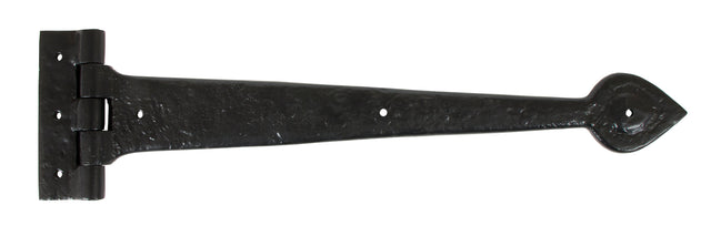 From The Anvil - Black Textured 16" Cast T Hinge (pair) | Sku. 83622 | Trade Door Handles.