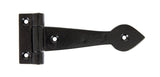 From The Anvil - Black Smooth 6" Cast T Hinge (pair) | Sku. 83624 | Trade Door Handles.