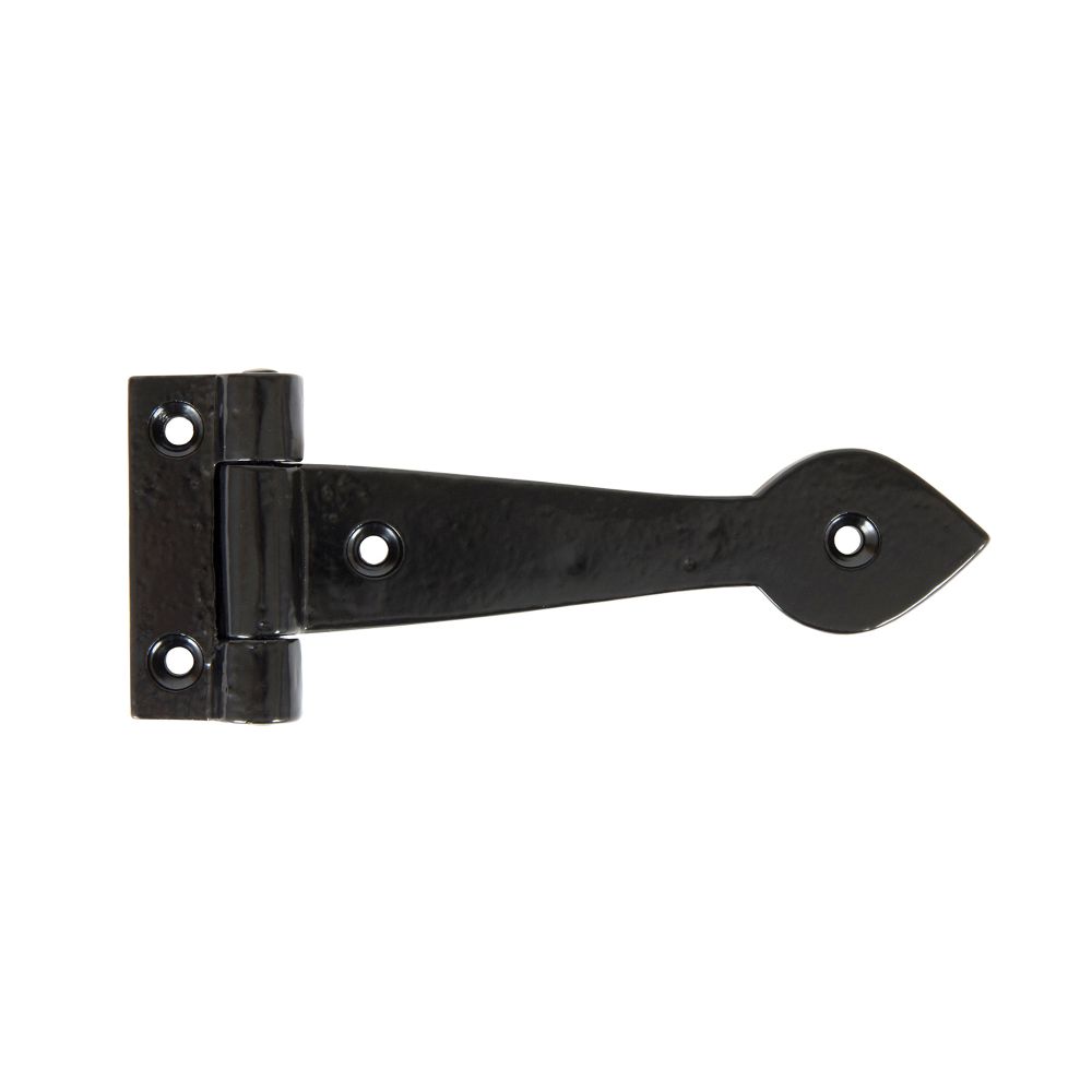 From The Anvil - Black Smooth 6" Cast T Hinge (pair) | Sku. 83624 | Trade Door Handles.