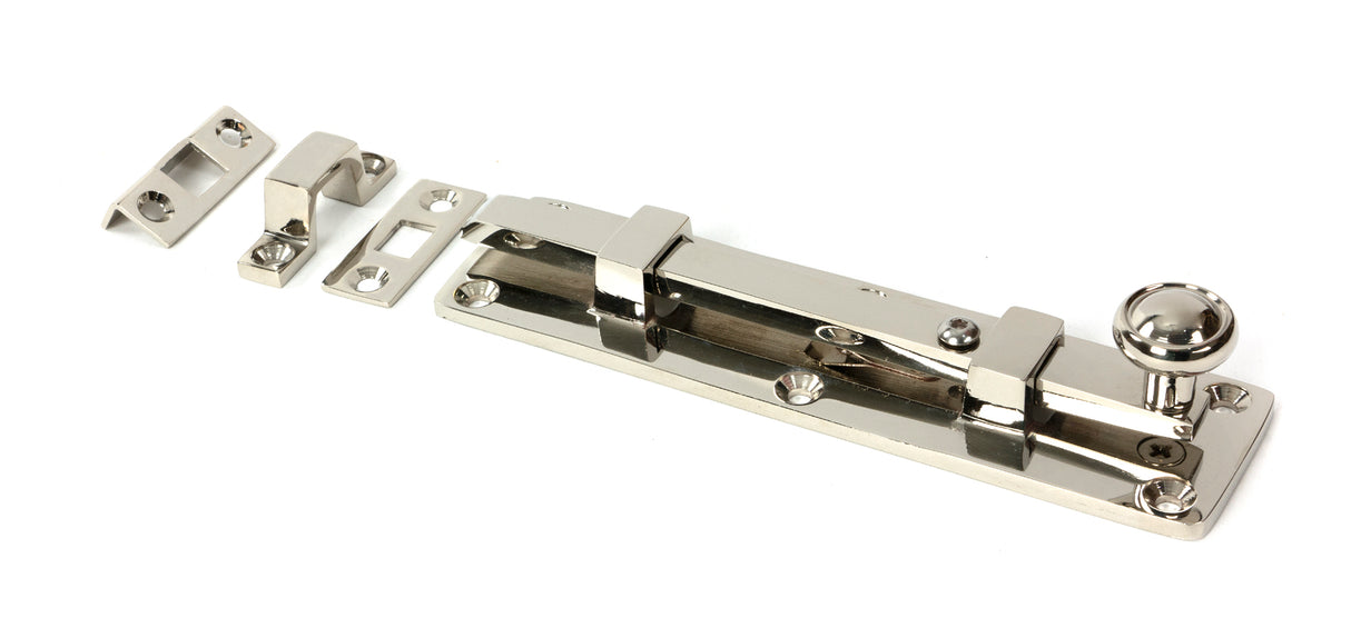 From The Anvil - Polished Nickel 6" Universal Bolt | Sku. 83626 | Trade Door Handles.