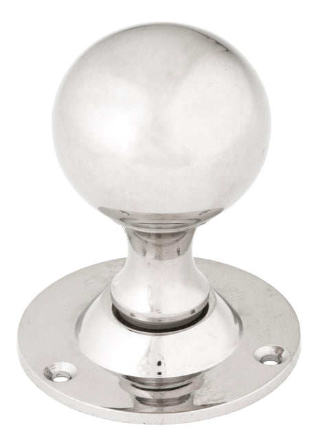 From The Anvil - Polished Nickel Ball Mortice Knob Set | Sku. 83632 | Trade Door Handles.
