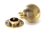 From The Anvil - Aged Brass Heavy Beehive Mortice/Rim Knob Set | Sku. 83633H | Trade Door Handles.