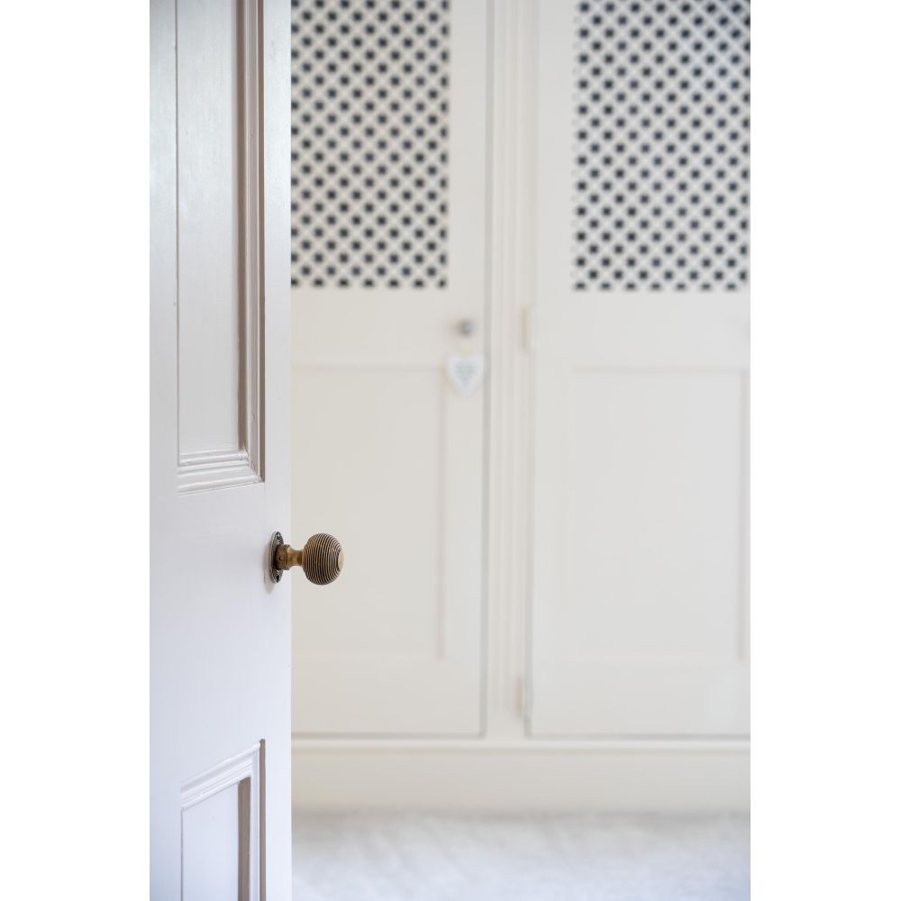 From The Anvil - Aged Brass Heavy Beehive Mortice/Rim Knob Set | Sku. 83633H | Trade Door Handles.