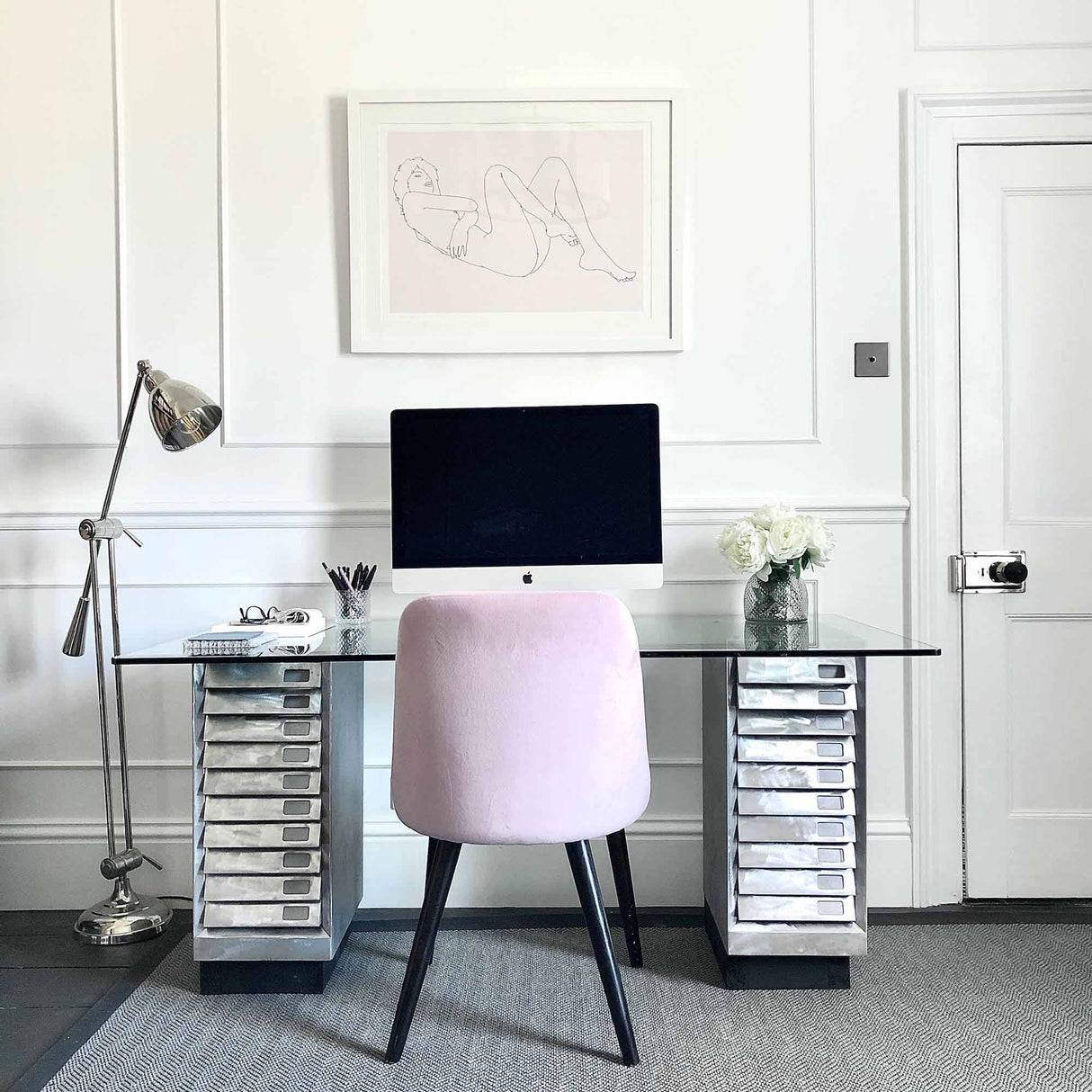 From The Anvil - Ebony and PN Beehive Mortice/Rim Knob Set | Sku. 83634 | Trade Door Handles.