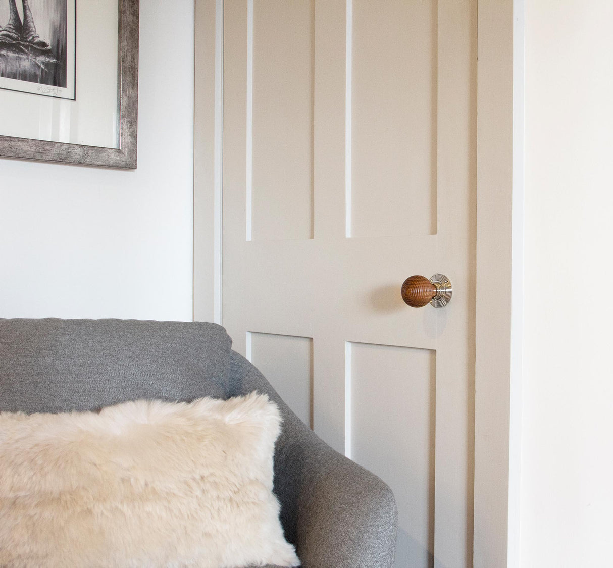 From The Anvil - Rosewood and PN Beehive Mortice/Rim Knob Set | Sku. 83635 | Trade Door Handles.