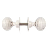 From The Anvil - Polished Nickel Heavy Beehive Mortice/Rim Knob Set | Sku. 83636H | Trade Door Handles.