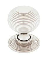 From The Anvil - Polished Nickel Beehive Mortice/Rim Knob Set | Sku. 83636 | Trade Door Handles.
