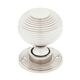 From The Anvil - Polished Nickel Beehive Mortice/Rim Knob Set | Sku. 83636 | Trade Door Handles.