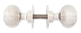 From The Anvil - Polished Nickel Beehive Mortice/Rim Knob Set | Sku. 83636 | Trade Door Handles.