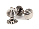 From The Anvil - Polished Nickel Beehive Mortice/Rim Knob Set | Sku. 83636 | Trade Door Handles.