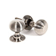 From The Anvil - Polished Nickel Beehive Mortice/Rim Knob Set | Sku. 83636 | Trade Door Handles.