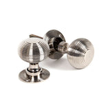 From The Anvil - Polished Nickel Beehive Mortice/Rim Knob Set | Sku. 83636 | Trade Door Handles.