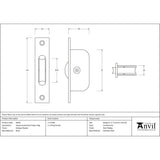 From The Anvil - Antique Pewter Square Ended Sash Pulley 75kg | Sku. 83641 | Trade Door Handles.