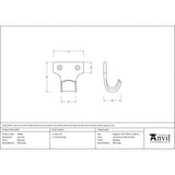 From The Anvil - Beeswax Sash Lift | Sku. 83649 | Trade Door Handles.
