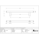 From The Anvil - Black 1800mm Pull Handle | Sku. 83652 | Trade Door Handles.