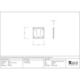 From The Anvil - Black Avon Euro Escutcheon | Sku. 83655 | Trade Door Handles.