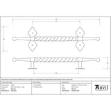 From The Anvil - Beeswax Large Robe Pull Handle | Sku. 83663 | Trade Door Handles.