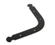From The Anvil - Black Mending Bracket | Sku. 83669 | Trade Door Handles.