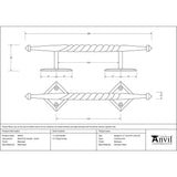 From The Anvil - Beeswax Small Robe Pull Handle | Sku. 83670 | Trade Door Handles.