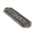 From The Anvil - Antique Pewter Push Sign | Sku. 83683 | Trade Door Handles.