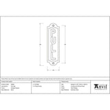 From The Anvil - Antique Pewter Pull Sign | Sku. 83684 | Trade Door Handles.