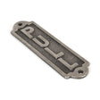 From The Anvil - Antique Pewter Pull Sign | Sku. 83684 | Trade Door Handles.