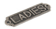 From The Anvil - Antique Pewter Ladies Sign | Sku. 83685 | Trade Door Handles.
