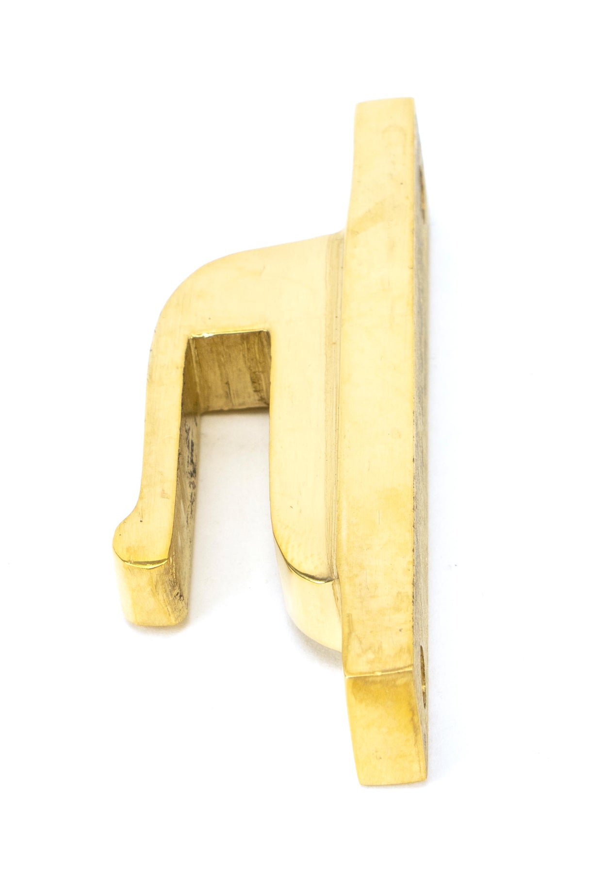 From The Anvil - Polished Brass Hook Plate | Sku. 83687 | Trade Door Handles.