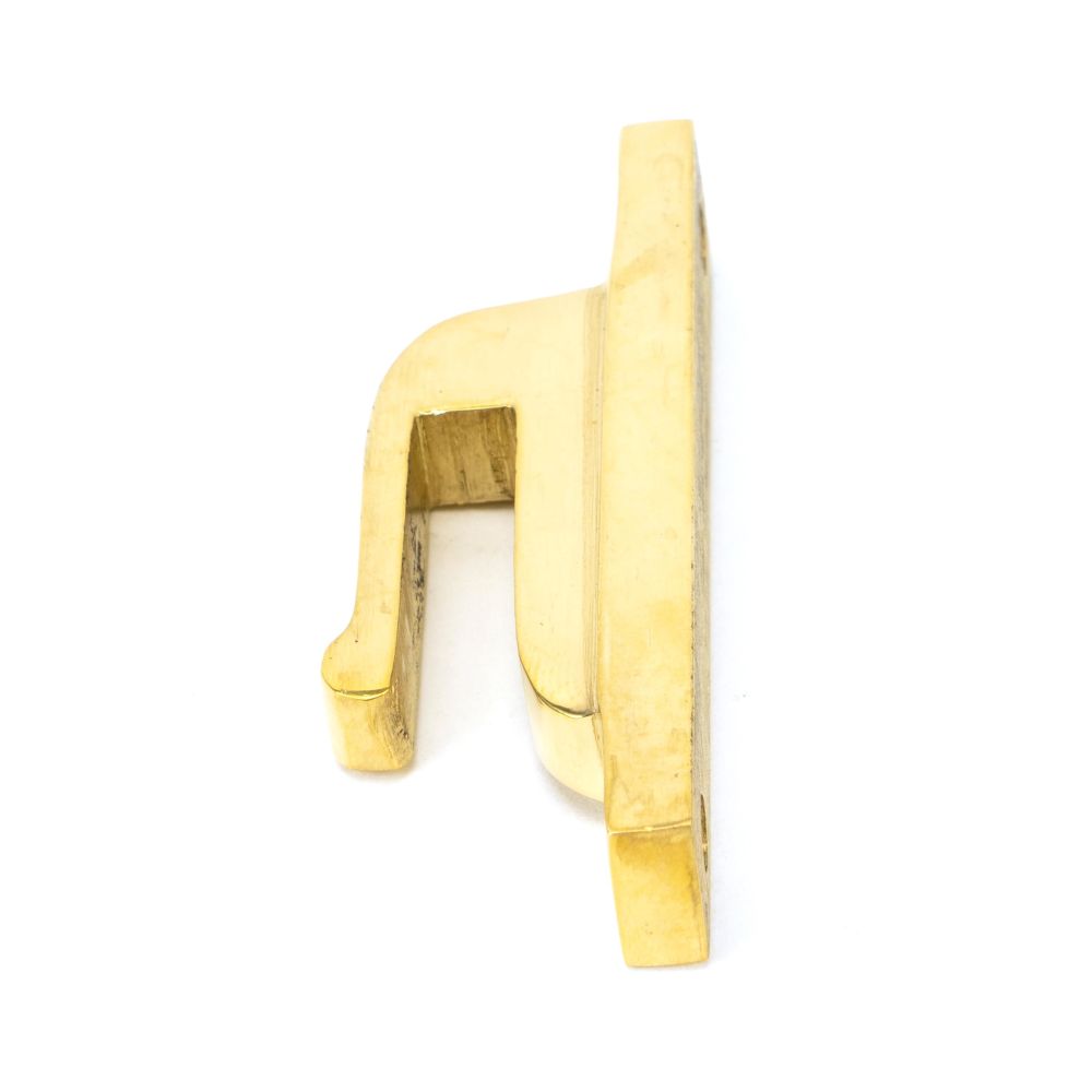 From The Anvil - Polished Brass Hook Plate | Sku. 83687 | Trade Door Handles.