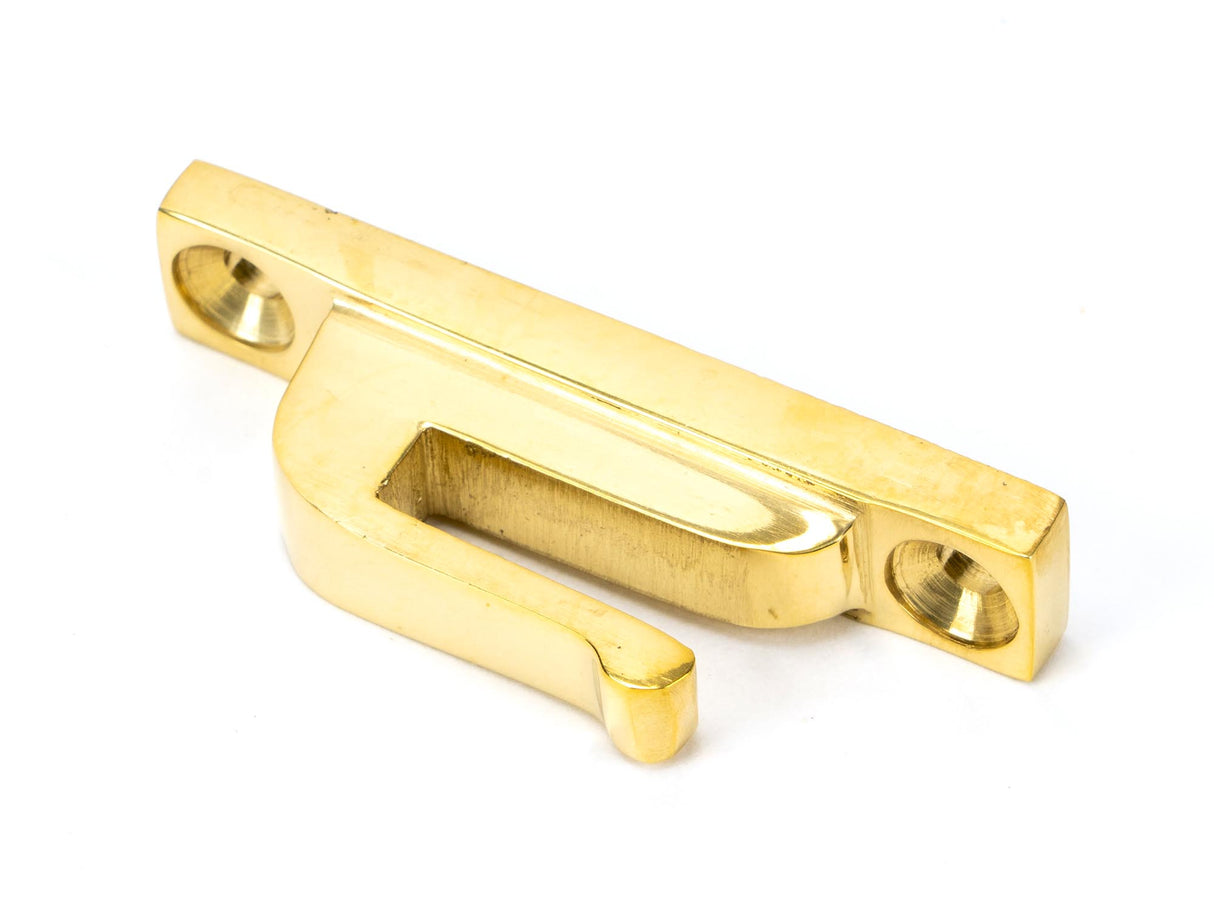 From The Anvil - Polished Brass Hook Plate | Sku. 83687 | Trade Door Handles.