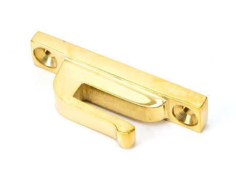 From The Anvil - Polished Brass Hook Plate | Sku. 83687 | Trade Door Handles.
