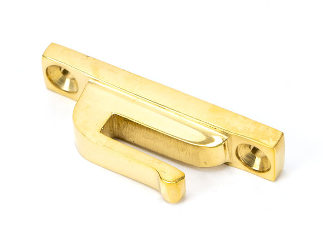 From The Anvil - Polished Brass Hook Plate | Sku. 83687 | Trade Door Handles.