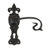 From The Anvil - Black Curly Lever Lock Set | Sku. 83693 | Trade Door Handles.