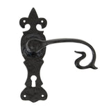 From The Anvil - Black Curly Lever Lock Set | Sku. 83693 | Trade Door Handles.
