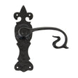 From The Anvil - Black Curly Lever Latch Set | Sku. 83694 | Trade Door Handles.