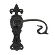 From The Anvil - Black Curly Lever Bathroom Set | Sku. 83695 | Trade Door Handles.