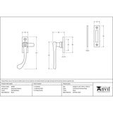 From The Anvil - Polished Brass Peardrop Fastener | Sku. 83696 | Trade Door Handles.