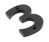 From The Anvil - Black Numeral 3 | Sku. 83703 | Trade Door Handles.