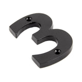 From The Anvil - Black Numeral 3 | Sku. 83703 | Trade Door Handles.