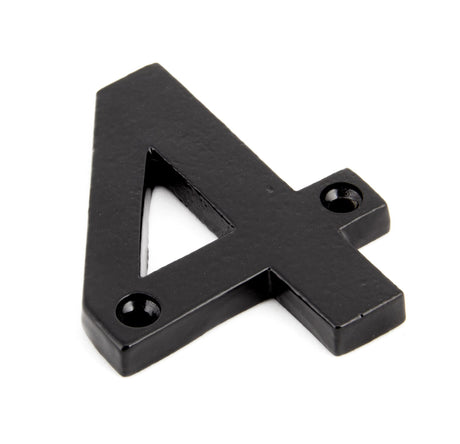 From The Anvil - Black Numeral 4 | Sku. 83704 | Trade Door Handles.