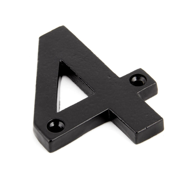 From The Anvil - Black Numeral 4 | Sku. 83704 | Trade Door Handles.