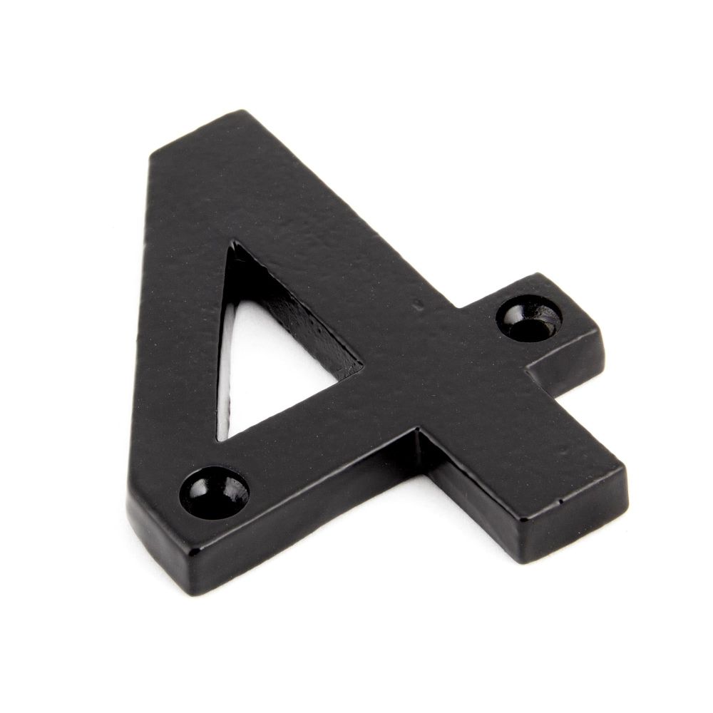 From The Anvil - Black Numeral 4 | Sku. 83704 | Trade Door Handles.