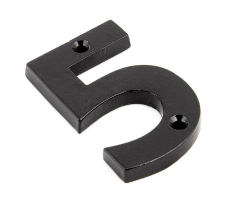 From The Anvil - Black Numeral 5 | Sku. 83705 | Trade Door Handles.