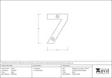 From The Anvil - Black Numeral 7 | Sku. 83707 | Trade Door Handles.