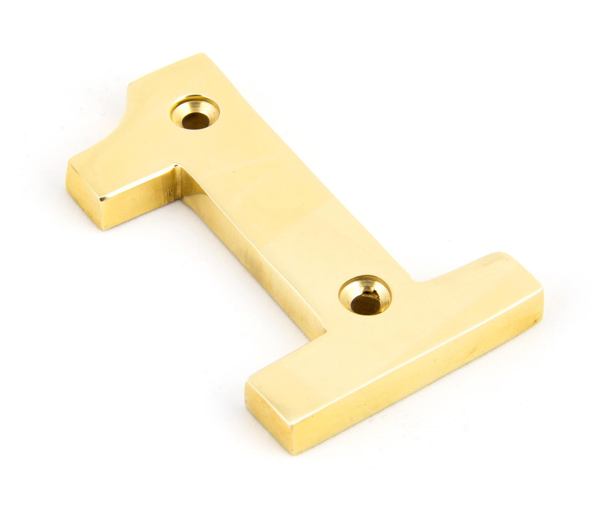 From The Anvil - Polished Brass Numeral 1 | Sku. 83711 | Trade Door Handles.