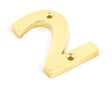 From The Anvil - Polished Brass Numeral 2 | Sku. 83712 | Trade Door Handles.