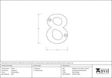 From The Anvil - Polished Brass Numeral 8 | Sku. 83718 | Trade Door Handles.