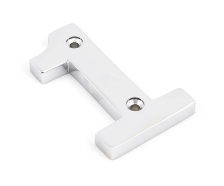 From The Anvil - Polished Chrome Numeral 1 | Sku. 83721 | Trade Door Handles.