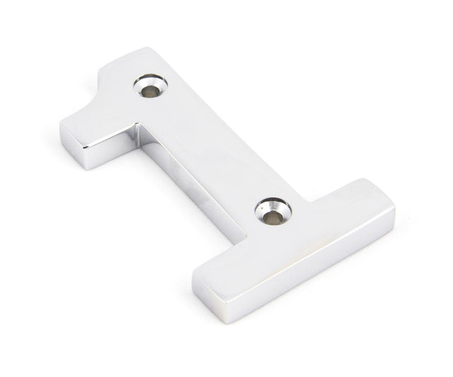 From The Anvil - Polished Chrome Numeral 1 | Sku. 83721 | Trade Door Handles.
